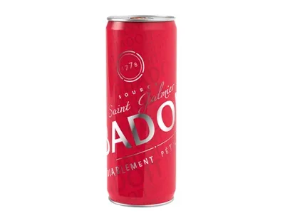 Markenwasser in klassischem Design: Mit einer 33cl Sleek-Dose von Ball richtet sich Badoit an mobile und trendbewusste Verbraucher, Bild: Ball Packaging Europe Badoit Sleek-Dose rot
