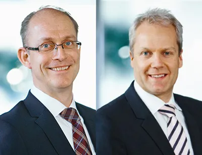 Jörg Bachtrup (links) und Henning von Alm (rechts), Bild: Tetra Pak Leitung bei Tetra Pak