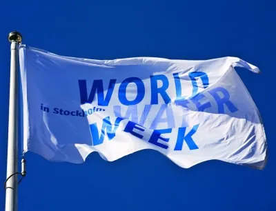 World Water Week Flagge, Bild: worldwaterweek World Water Week Flagge
