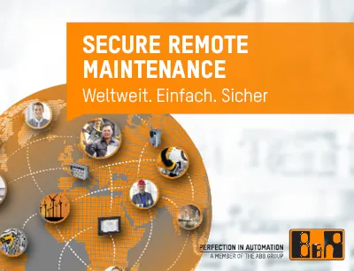 B&R ermöglicht eine permanente und sichere Datenüberwachung aus der Ferne, Bilder: B&R Industrie-Elektronik GmbH B&R Fernwartung