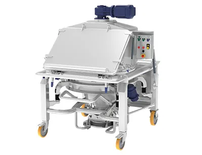 Die neue Kontrollsiebmaschine bringt durch 850 Millimeter Siebfläche hohe Durchsatzleistungen, Bild: Daxner Die neue Kontrollsiebmaschine bringt durch 850 Millimeter Siebfläche hohe Durchsatzleistungen