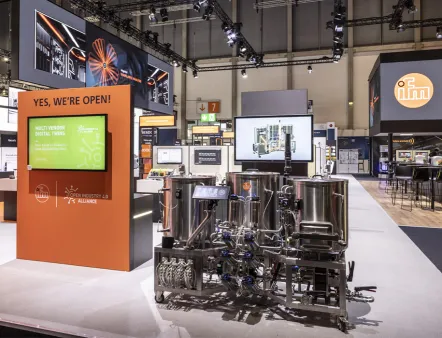 ifm auf der drinktec 2025 vom 15. bis 19. September in München, Bilder: ifm